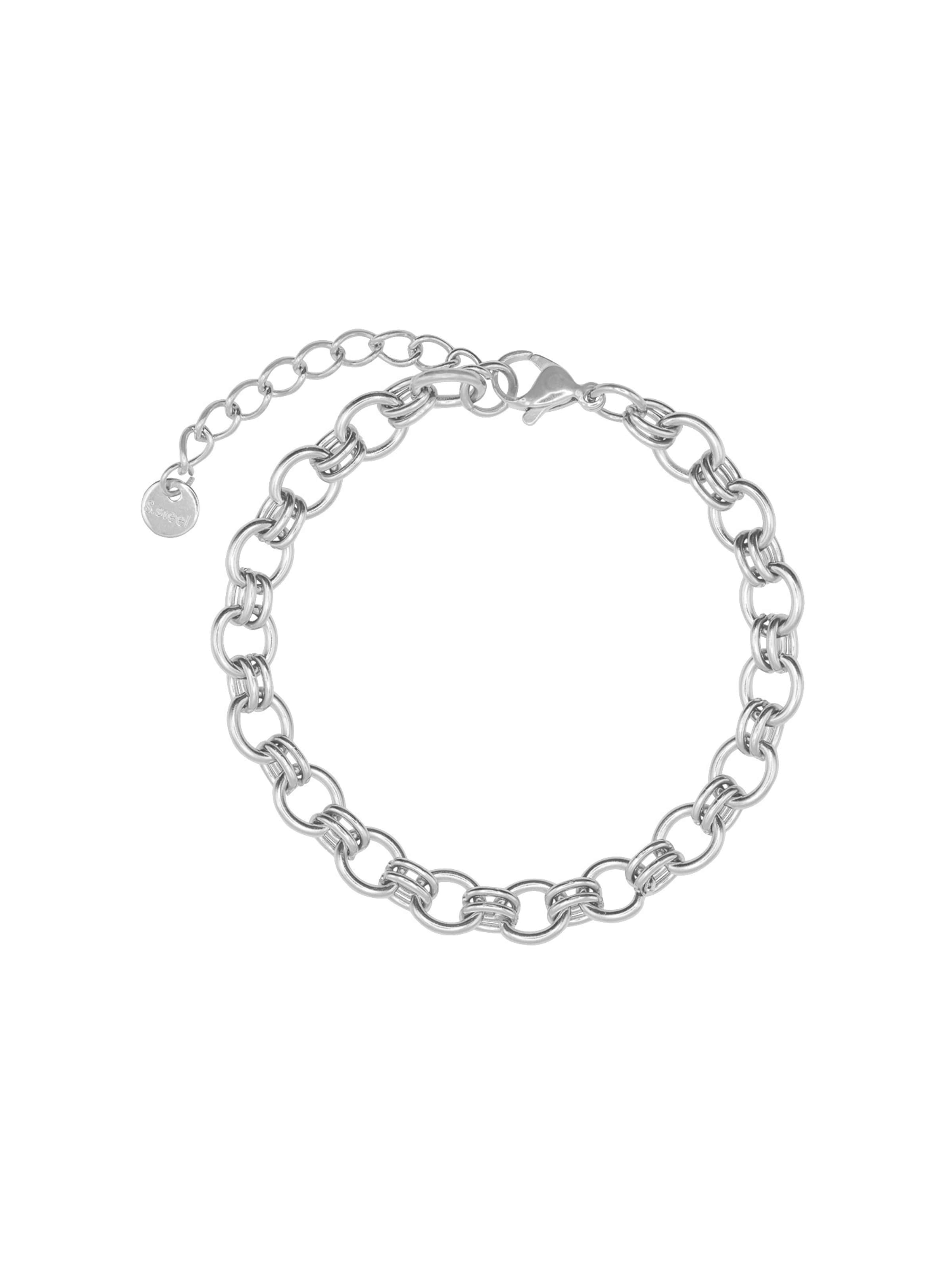 Heideman Armband 'Mico' in Silber: Vorderseite