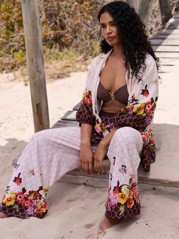 Wide leg Pantaloni di B by Ted Baker in beige