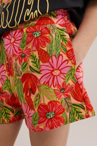 mišri WE Fashion Laisvas Kelnės