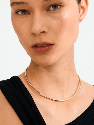 Pilgrim - Colar 'Charm Choker' em ouro: frente