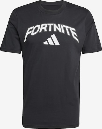 ADIDAS SPORTSWEAR - Camiseta funcional 'X Fortnite' en negro: frente