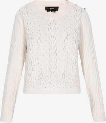 faina - Pullover em branco: frente