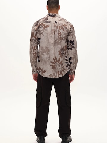 GABBA Regular Fit Skjorte 'New York S Dex' i beige