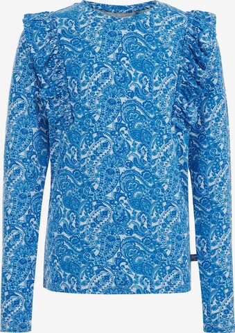 WE Fashion Shirt in Blauw: voorkant