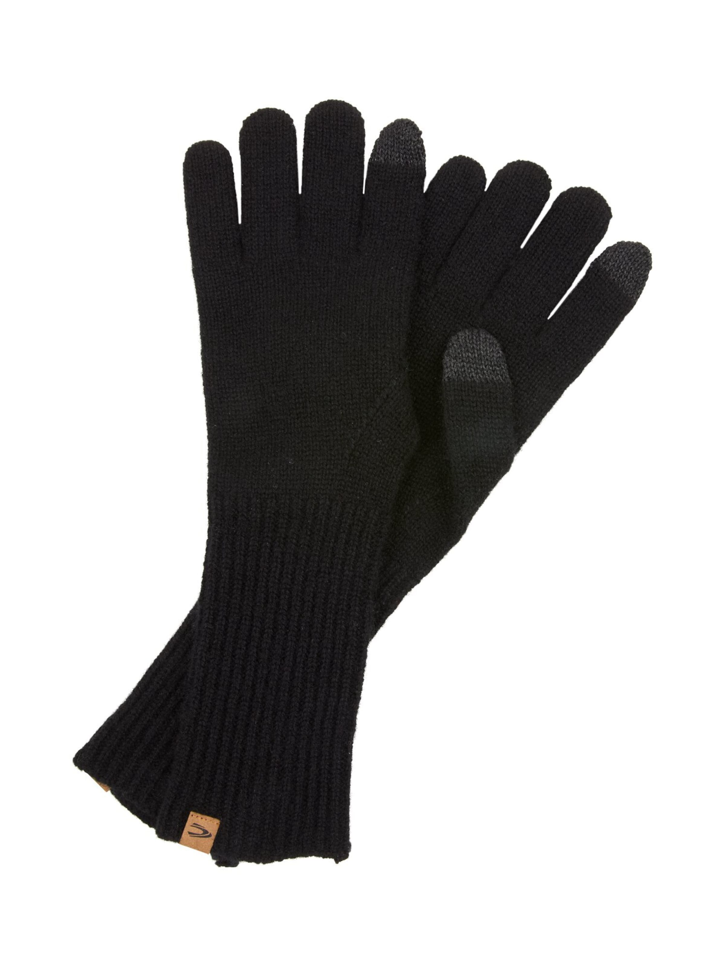 CAMEL ACTIVE Full Finger Gloves in Black: front