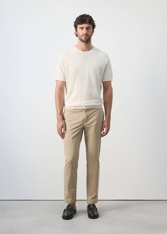 MANGO MAN Slim fit Chino Pants 'Prato' in Beige