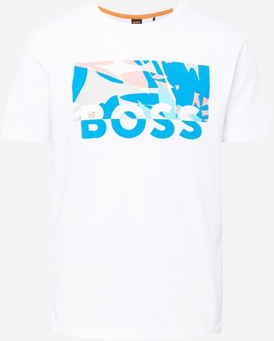BOSS Orange Majica 'Thinking 3' u plava / bijela, Pregled proizvoda