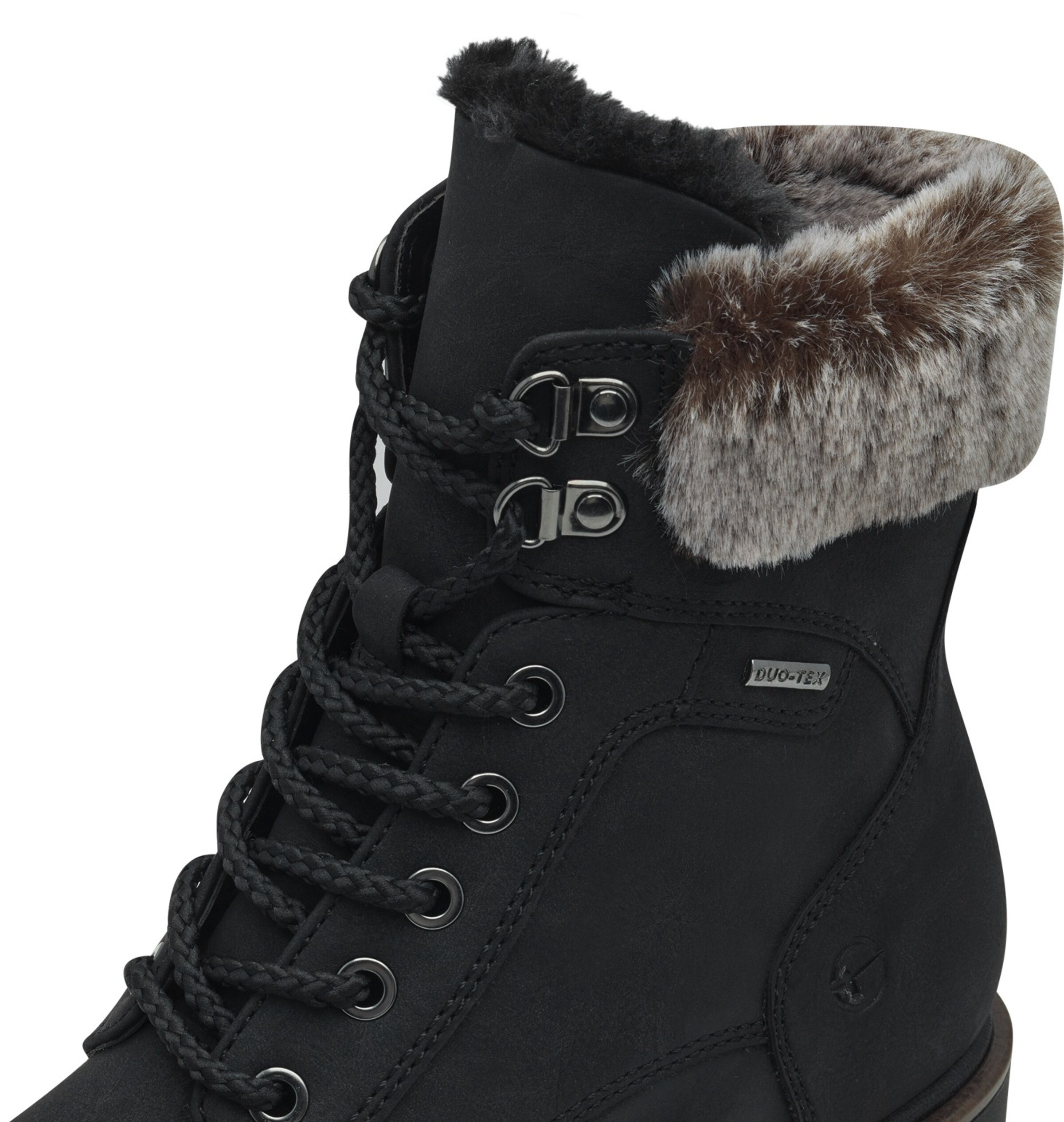 Tamaris Schnürstiefelette in Schwarz