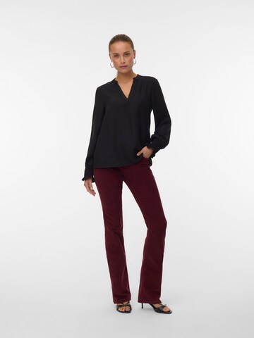 VERO MODA Flared Broek 'VMFLASH' in Rood