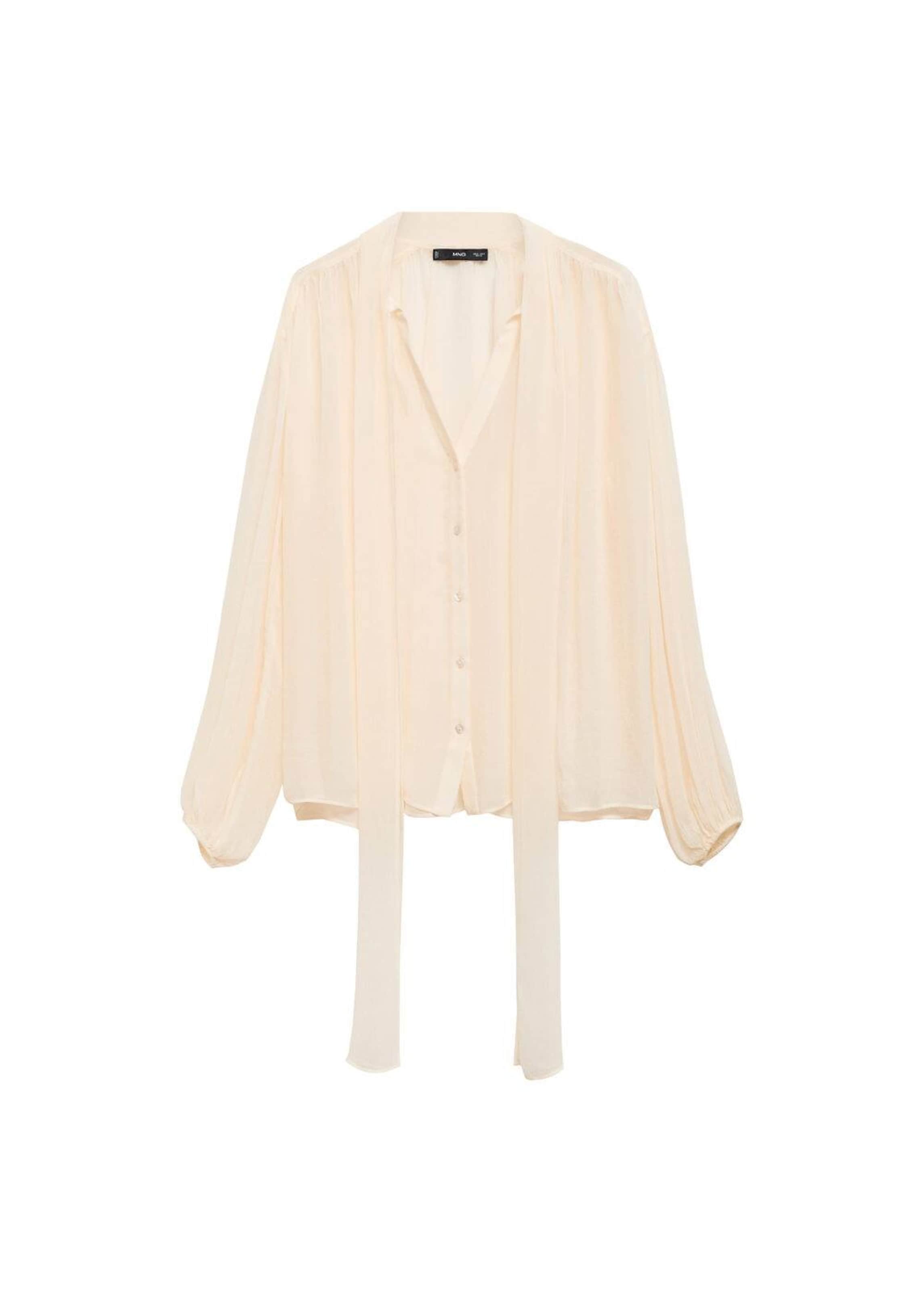 MANGO Bluse 'Kaia' in Beige: Vorderseite