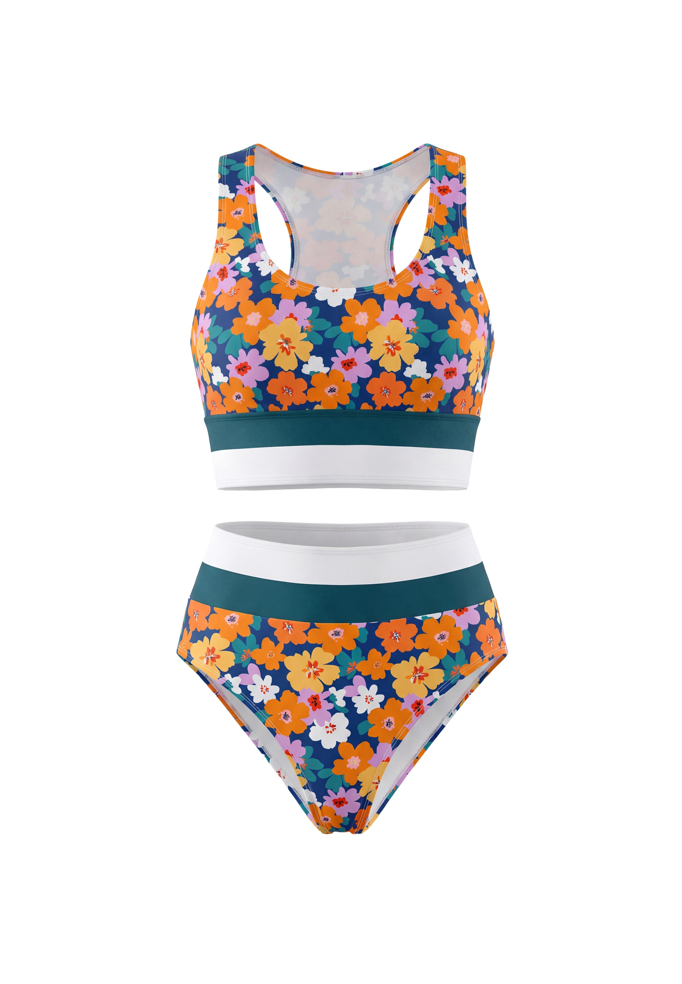 IZIA - Bustier Bikini en azul: frente