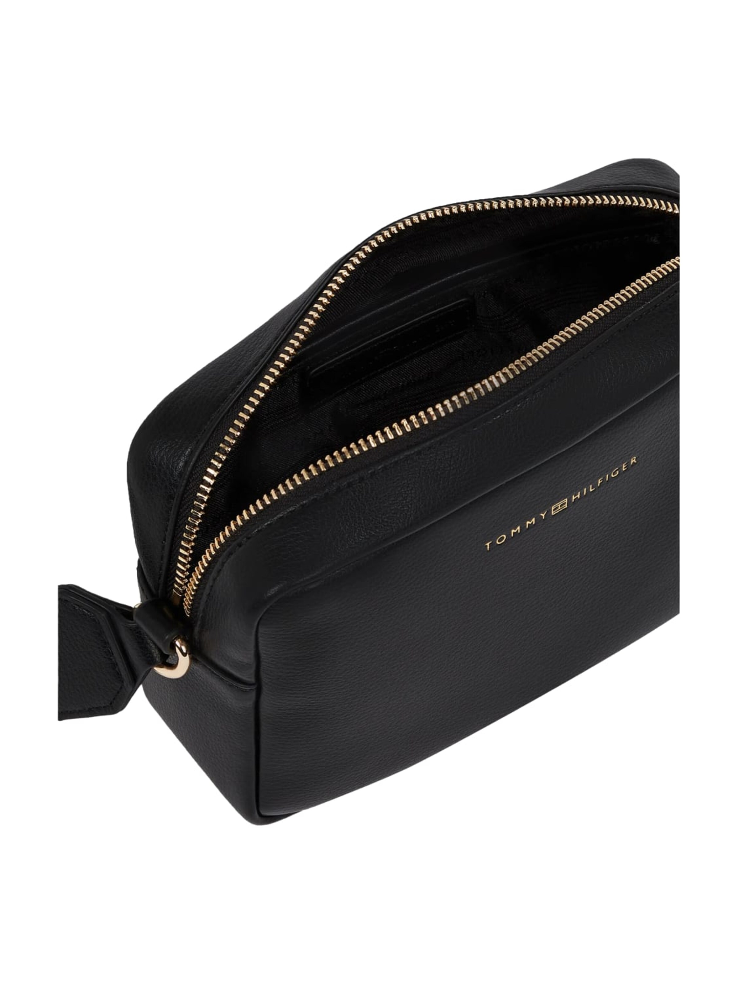 Borsa a tracolla 'Tommy Hilfiger Sac Bandoulière Th Logotape AW0AW17689 Noir' di TOMMY HILFIGER in nero