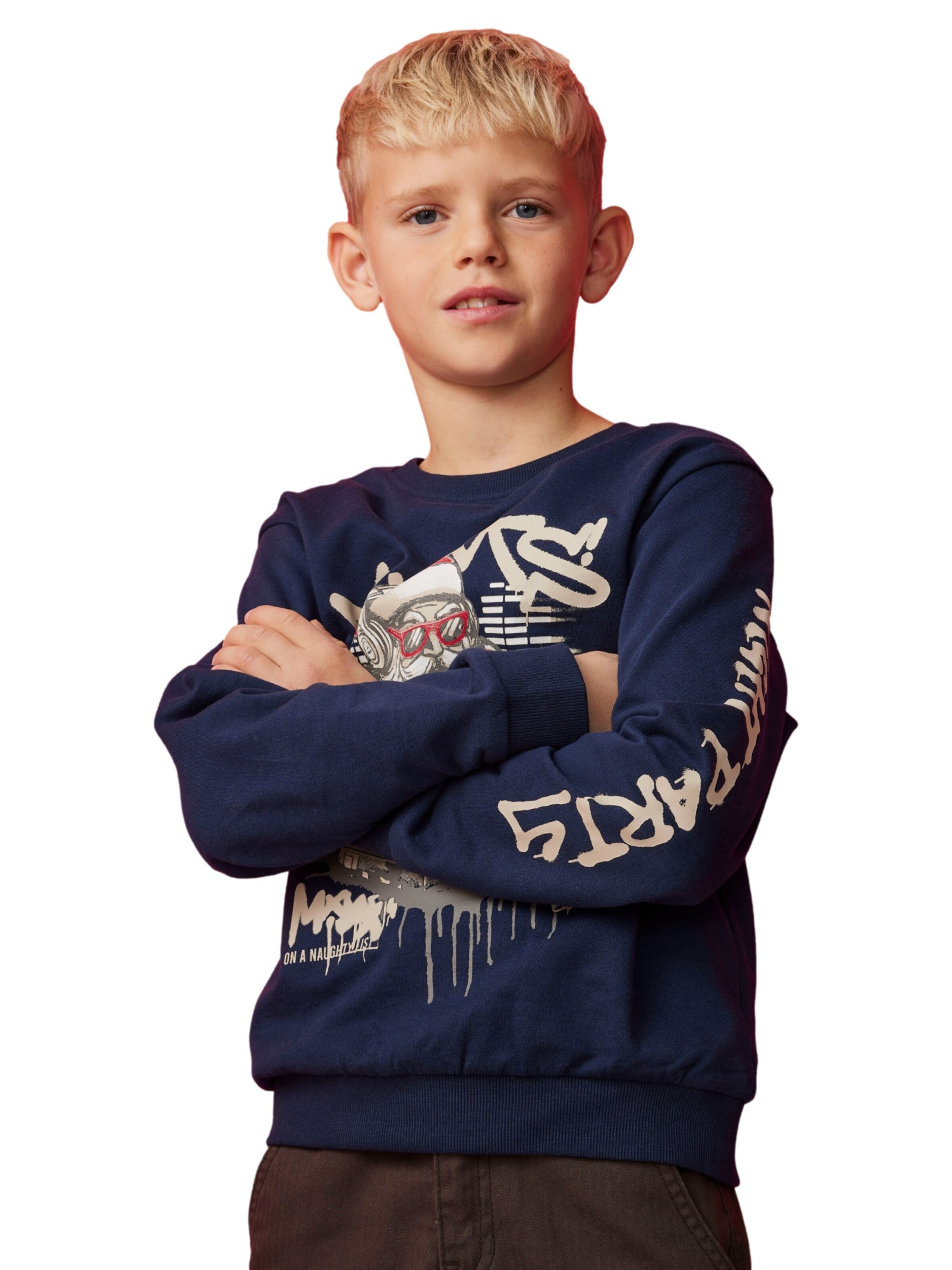 NAME IT Sweatshirt 'NKMRallo' in Blue: front