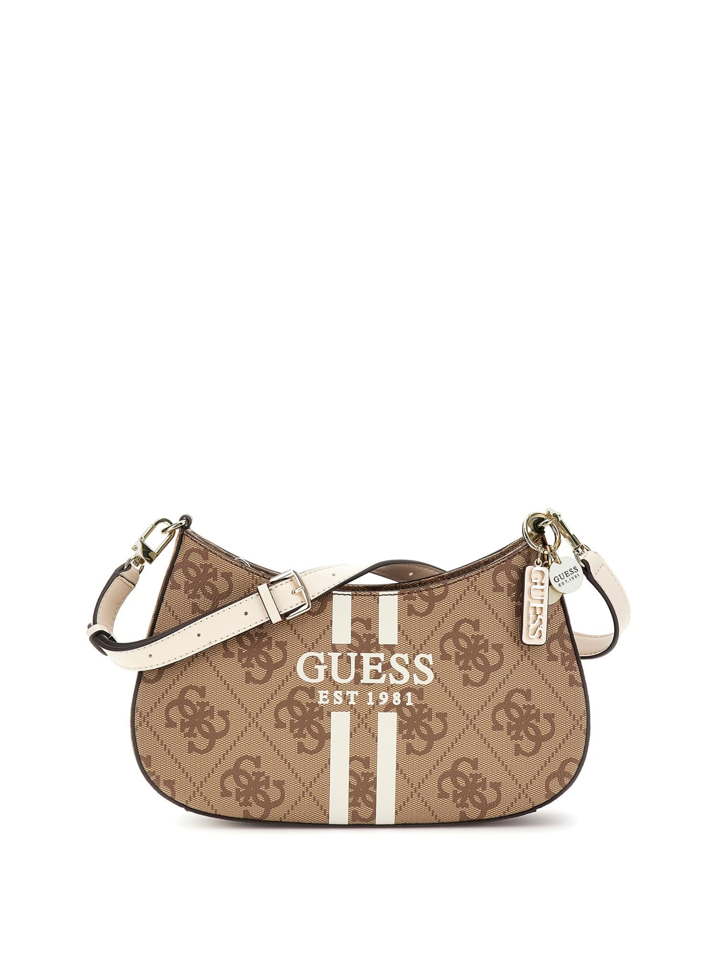 GUESS Schultertasche 'Noelle' in Beige: Vorderseite