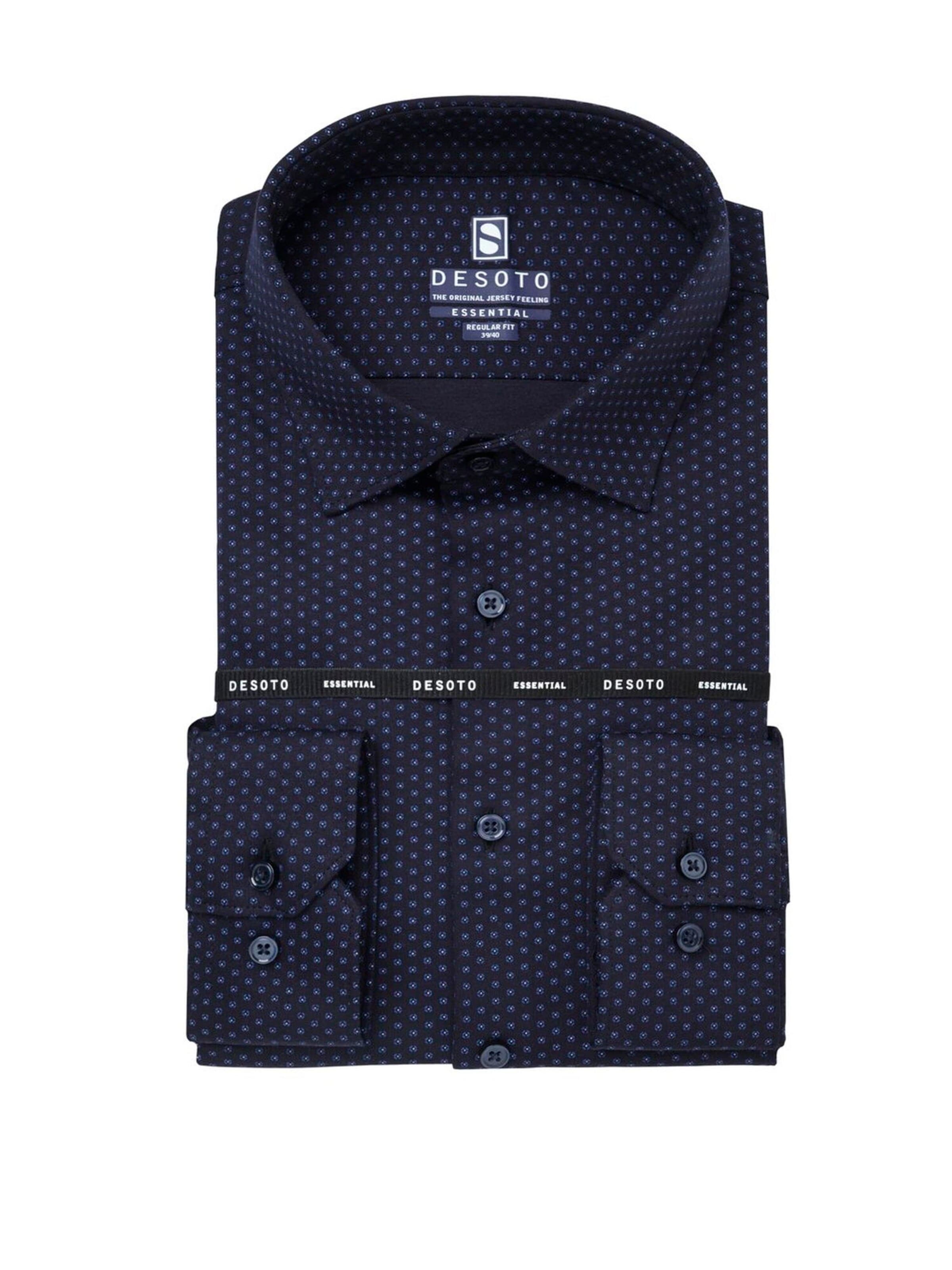 DESOTO Regular fit Button Up Shirt in Blue