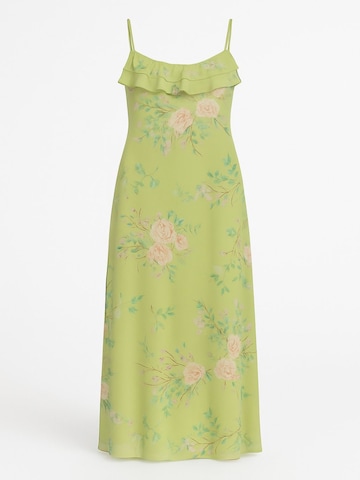 No Matter What Summer Dress in Green: front
