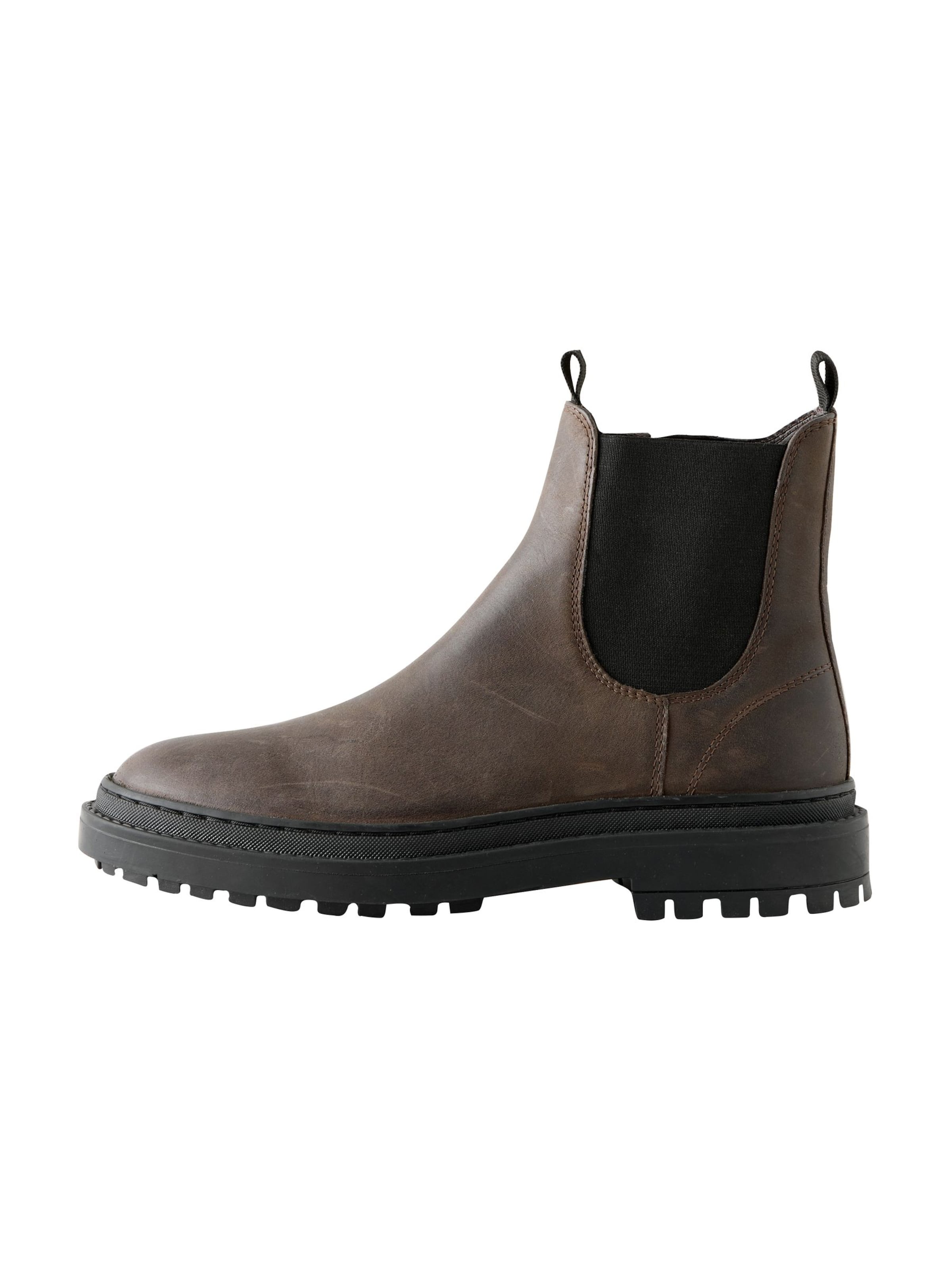 Next Chelsea boots in Bruin: voorkant