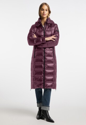 Frieda & Freddies NY Winter Coat 'Dalia 2' in Purple: front