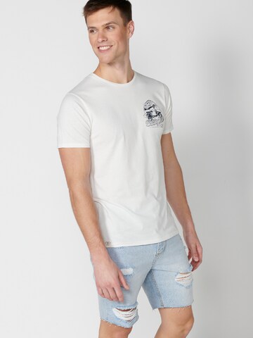 KOROSHI T-Shirt in Weiß
