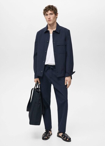 MANGO MAN Jacke 'Creta' in Blau