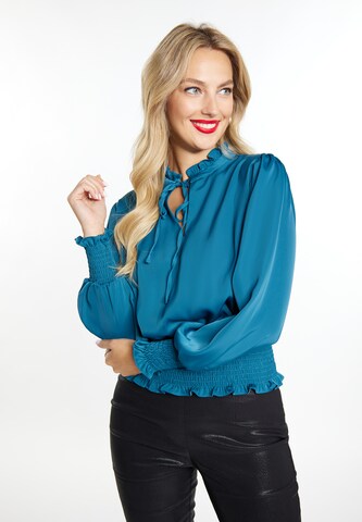 faina - Blusa en verde: frente