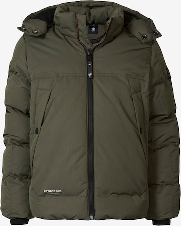 Petrol Industries Winterjas 'Nikiski' in Groen: voorkant