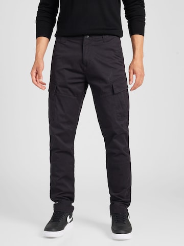 Regular Pantalon cargo 'Ferron' Vintage Industries en noir : devant