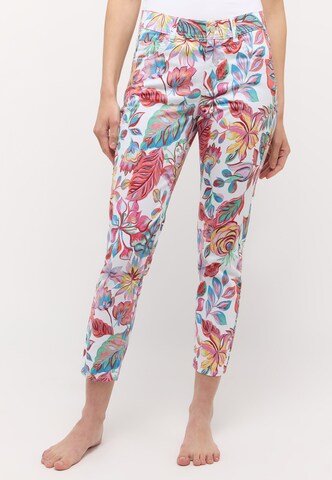 Coupe slim Pantalon 'ORNELLA' Angels en mélange de couleurs : devant