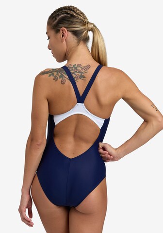 ARENA Bralette Swimsuit 'Threefold' in Blue