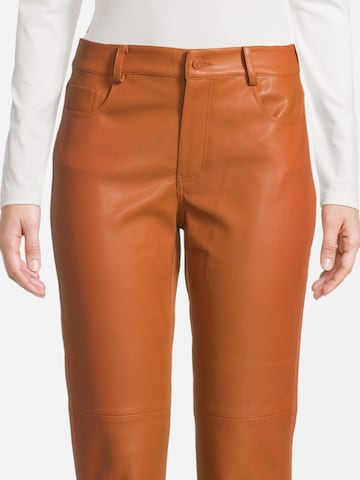 Orsay Slim fit Pants 'Straightpu' in Brown