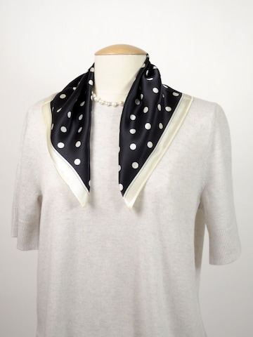 MayTree Scarf 'Seidentuch Punkte klein' in Black