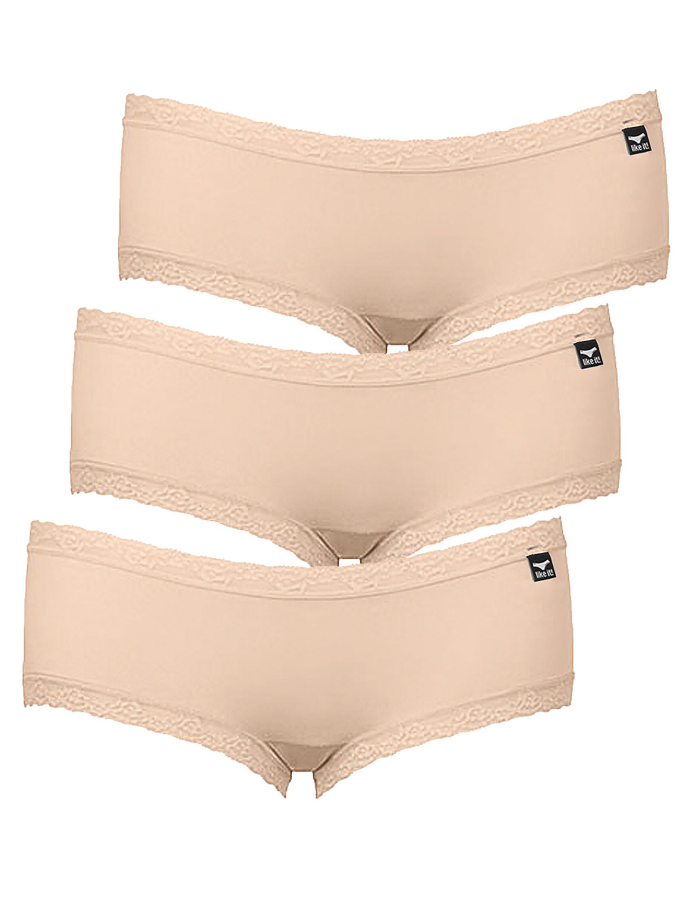 like it! Panty 'Olivia'‌‌‌‌‌‌ in Beige: Vorderseite
