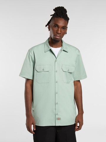Regular fit Camicia 'WORK SHIRT' di DICKIES in verde: frontale