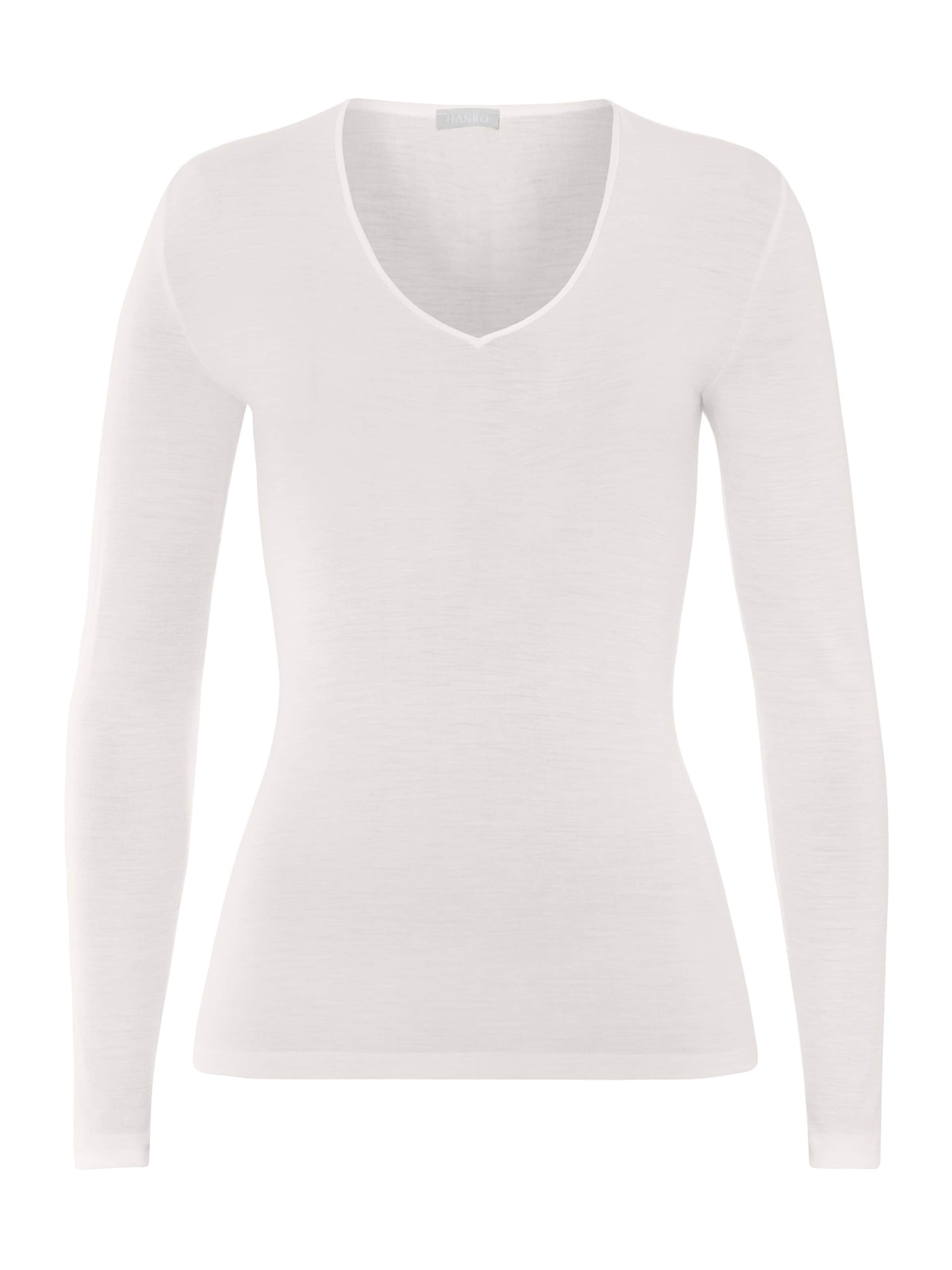 Hanro Undershirt 'Woolen Silk' in White: front