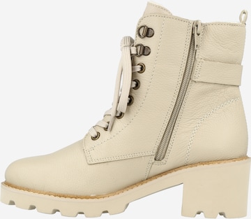 REMONTE Lace-Up Ankle Boots in Beige