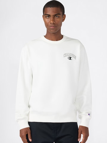 Champion Authentic Athletic Apparel Mikina – bílá: přední strana