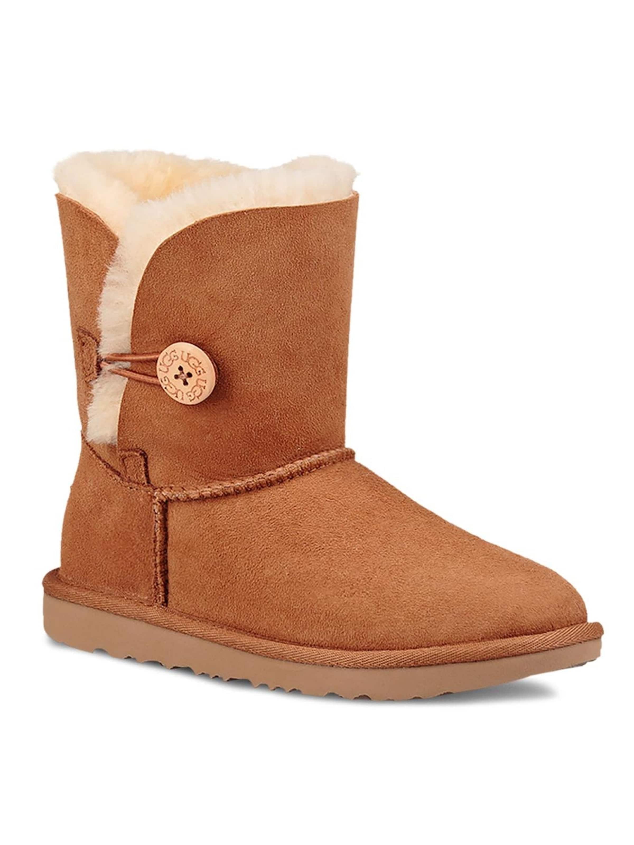 UGG Boot 'Kids Bailey Button Chestnut II Boots' in Brown