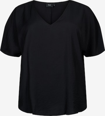 Zizzi - Blusa 'Kam' en negro: frente