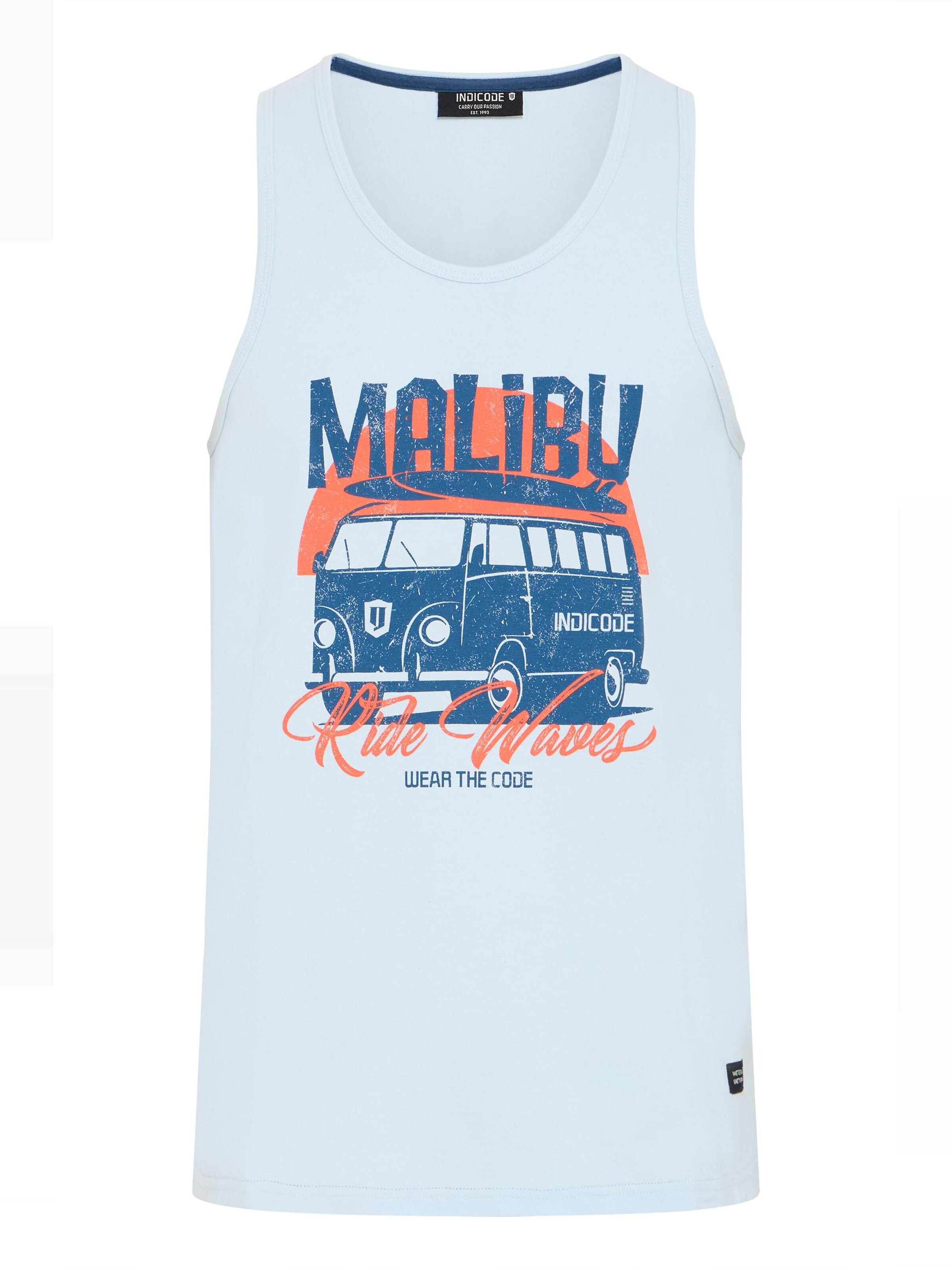 INDICODE JEANS Top 'Danis' in Blau: Vorderseite