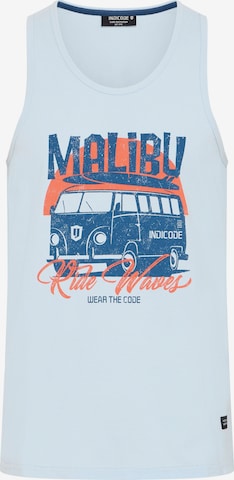 INDICODE JEANS Shirt 'Danis' in Blauw: voorkant