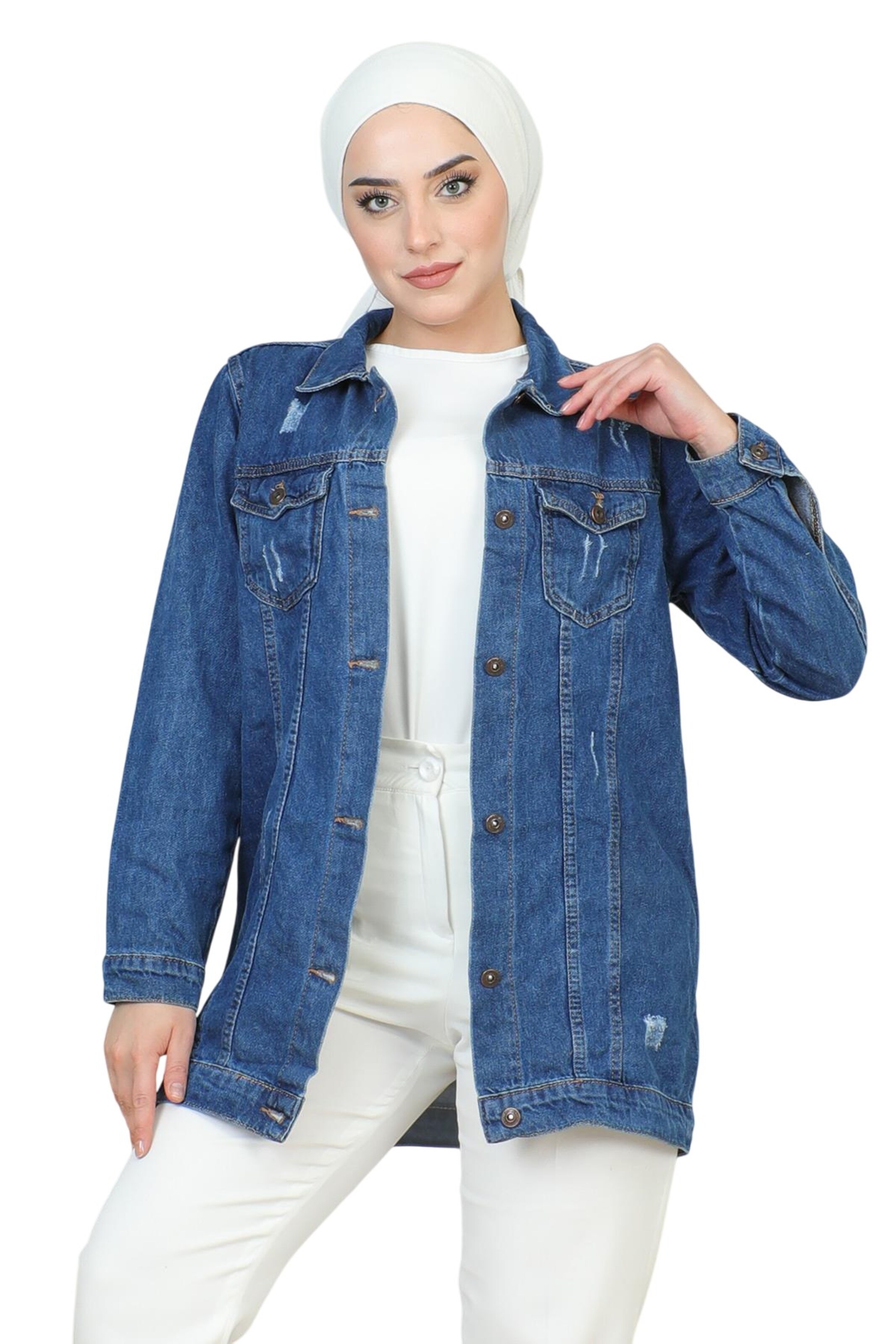 MODAMIHRAM Between-Season Jacket in Blue