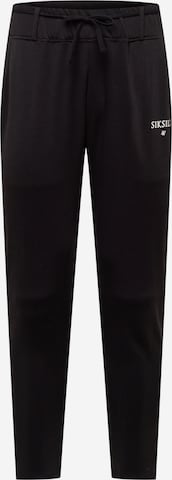 Effilé Pantalon SikSilk en noir : devant