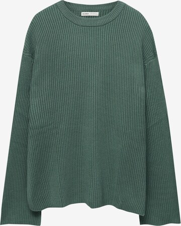 Pull-over Pull&Bear en vert : devant