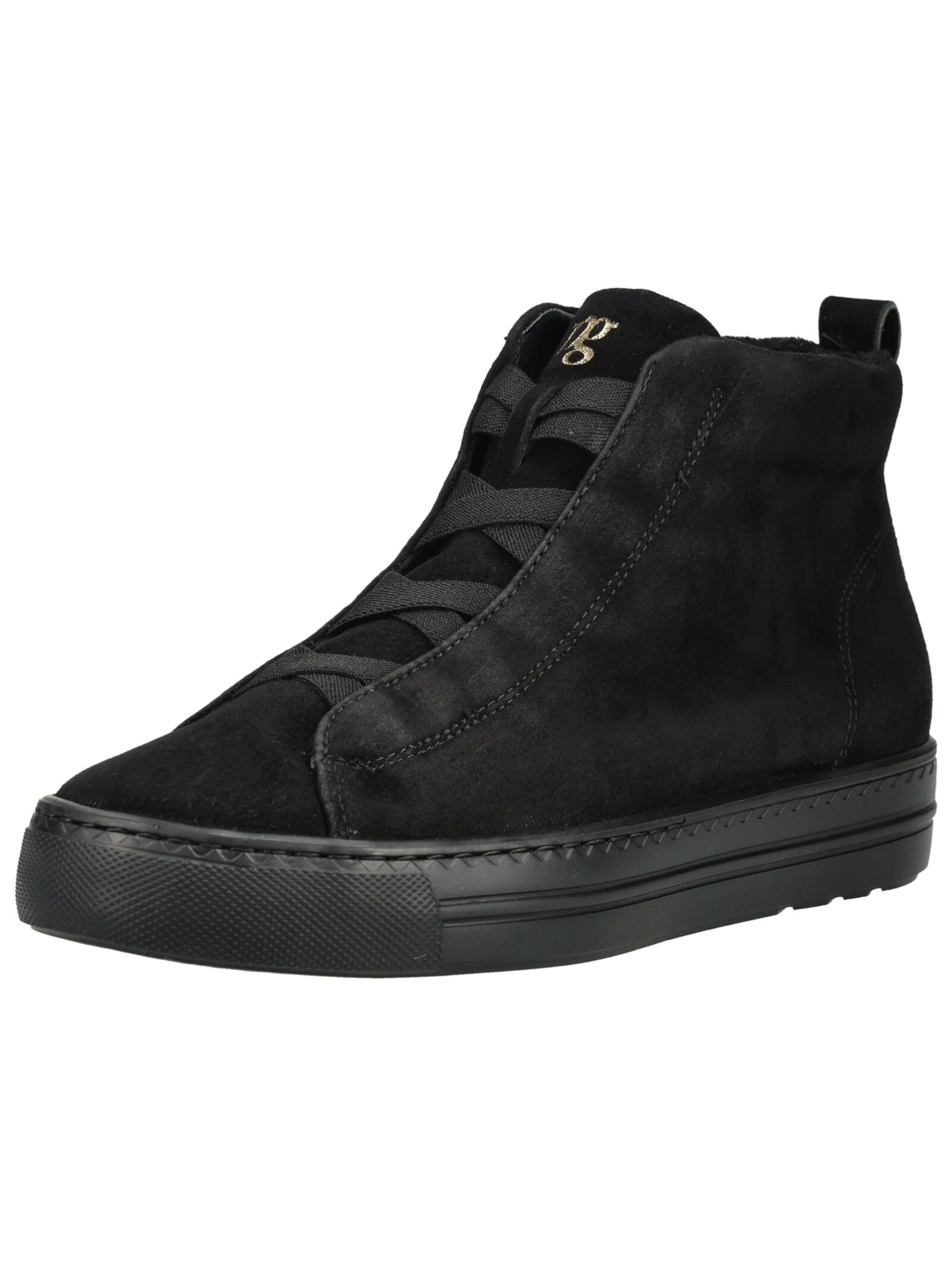 Sneaker alta di Paul Green in nero: frontale