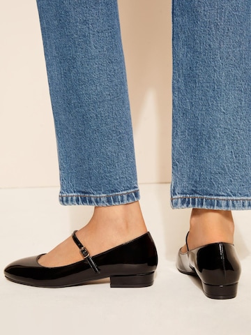 Ballerines à lanières Friends Like These en noir