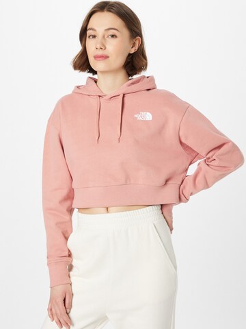 Sweat-shirt THE NORTH FACE en rose : devant