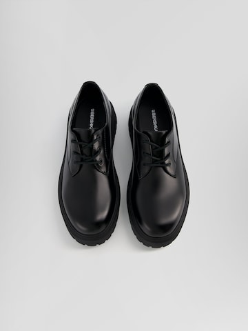 Bershka Lace-Up Shoes in Black