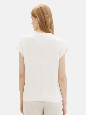 Pull-over TOM TAILOR en blanc