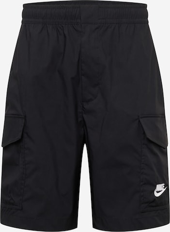 Nike Sportswear Avar lõige Klapptaskutega püksid, värv must: eest vaates