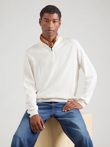 Pull-over 'Ebenji' BOSS en blanc : devant